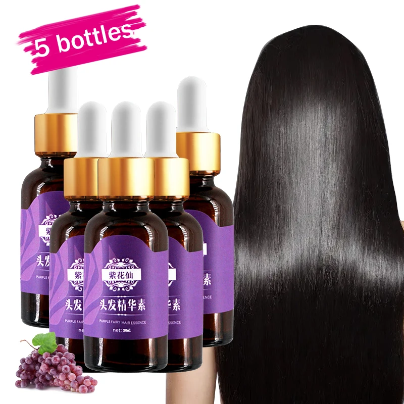 

5 pcs Hair Loss Product Hair Growth Essential Oil Faster Grow Hair Regrowth Easy To Carry Hair Care Liquid Serum Hair Care Oil