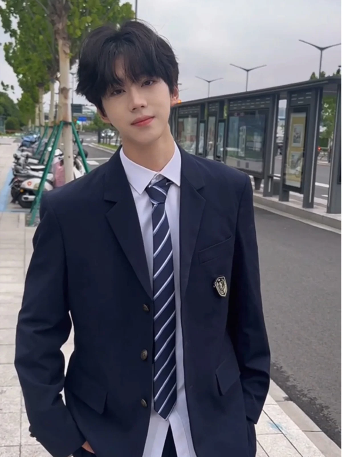 

Japanese Sle Boys orm Suit Summer School Wind JK Couple Clothes Class orm Youthful Haome Western Sle Jaet