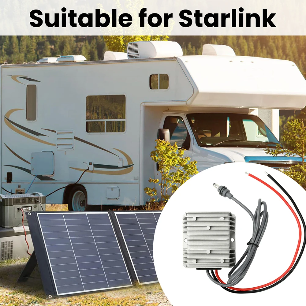 Pour Starlink Gen 3 cordon d'alimentation 12V/24V à 57V 4.5A convertisseur pour Starlink Mini routeur DC Booster adaptateur d'alimentation Booster