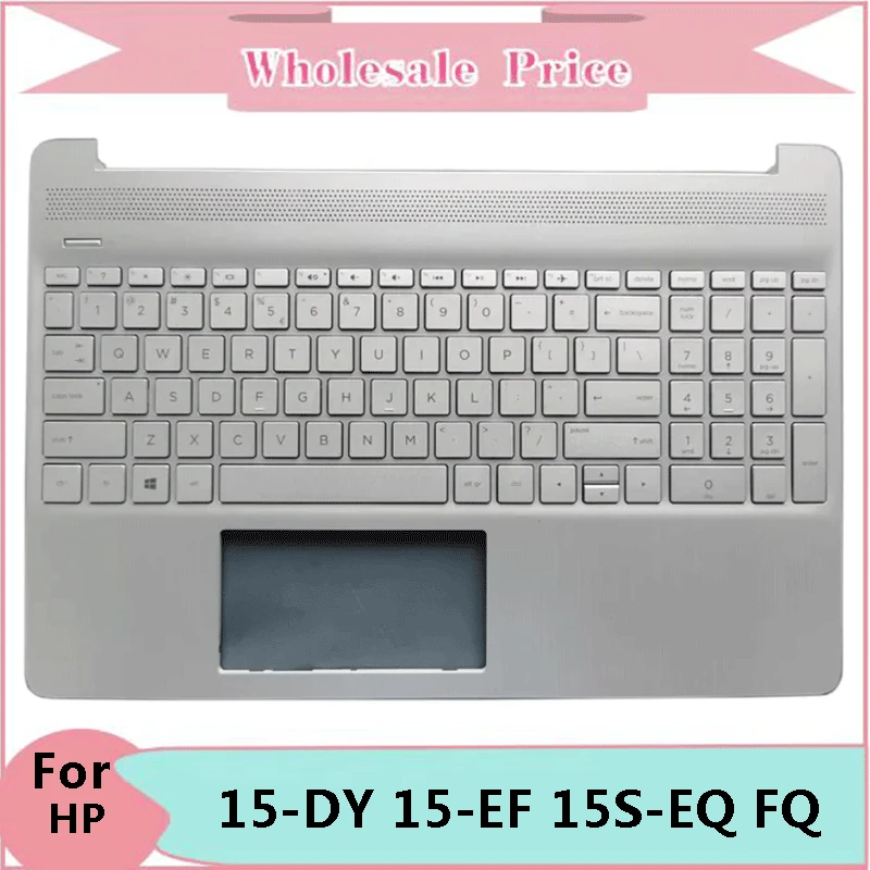 New Original For HP Notebook 15-DY 15-EF 15S-EQ 15S-FQ TPN-Q222 Laptop Palmrest Case Keyboard US English Version Upper Cover