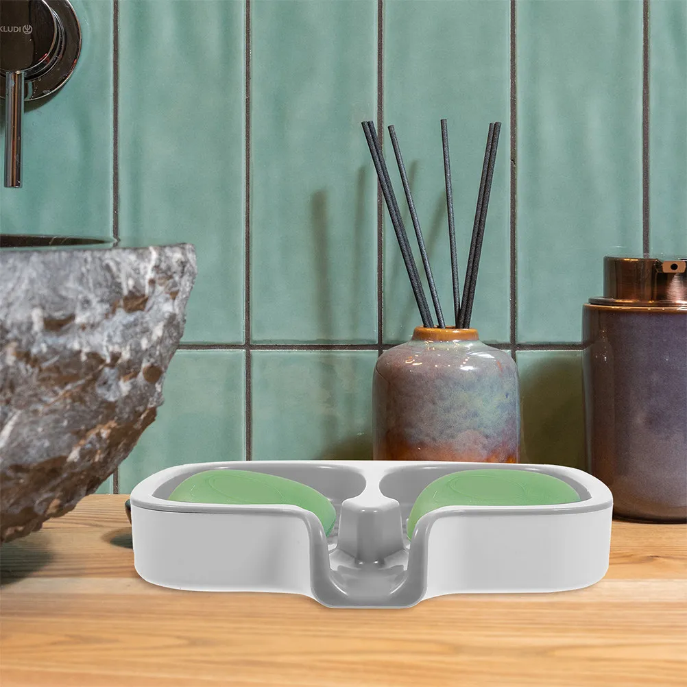 

Shower Soap Tray Dish Draining Dishes Decorative Trays Sponge Holder Self-draining for