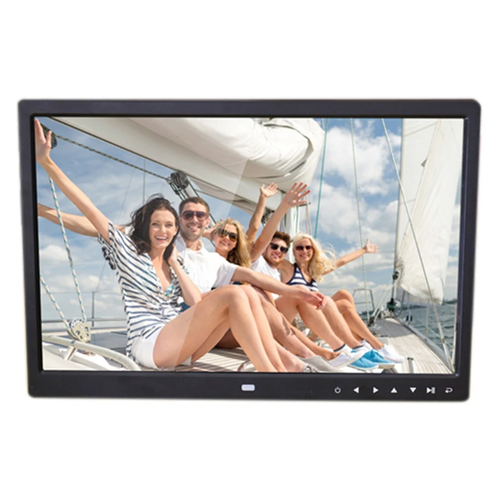جديد 17 بوصة TFT-LCD HD إطار الصورة الرقمية القرار 1440x900 250Cdm2 عرض الشرائح على مدار الساعة عن بعد مشغل أفلام سطح المكتب (قابس الولايات المتحدة)