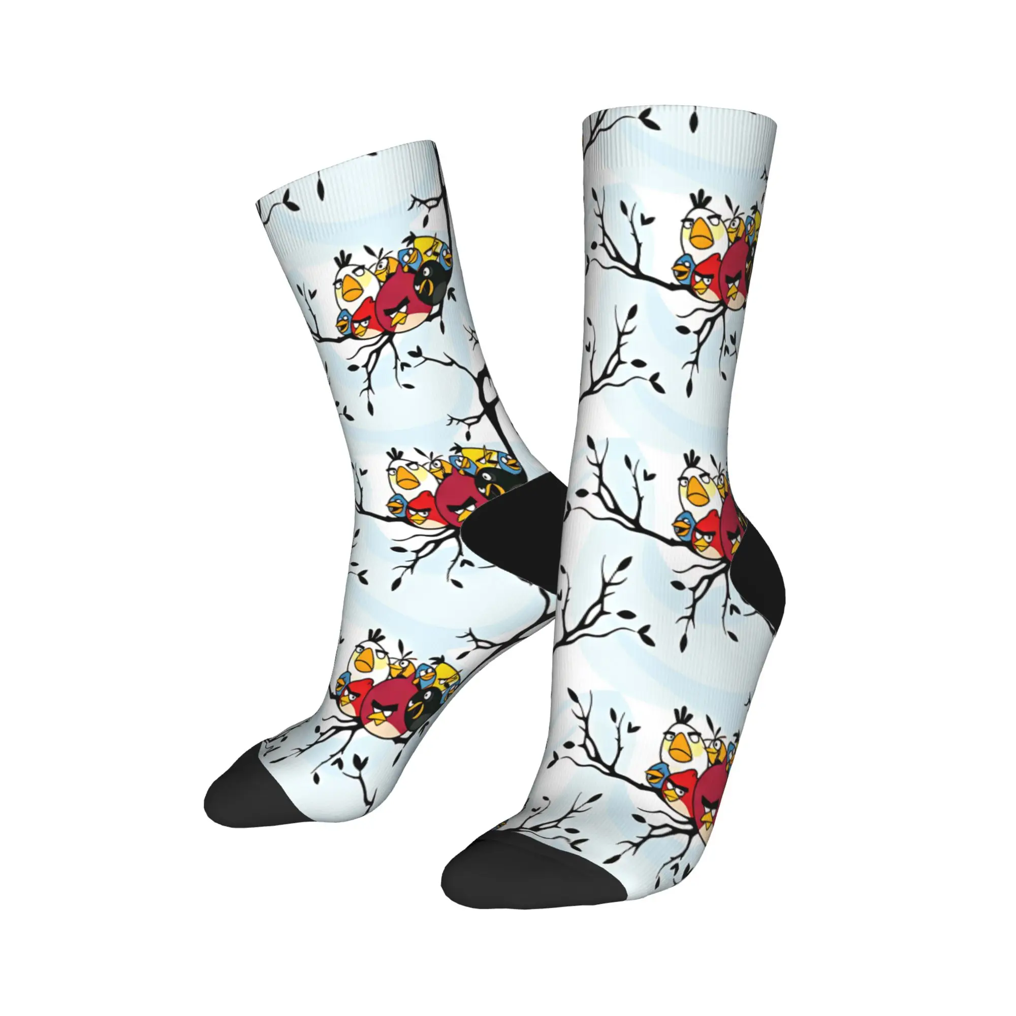 Birds Game Socks Spring  Stockings Gothic Adults Men Quality Socks Graphic Climbing Anti Skid Socks