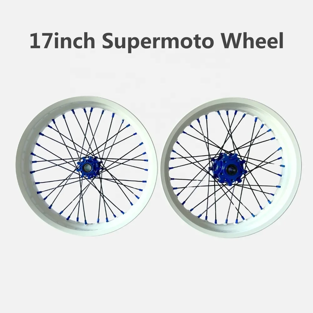 17 Inch Aluminum Alloy Supermoto Wheel Set for YZ  CRF Supermotard Rims！！