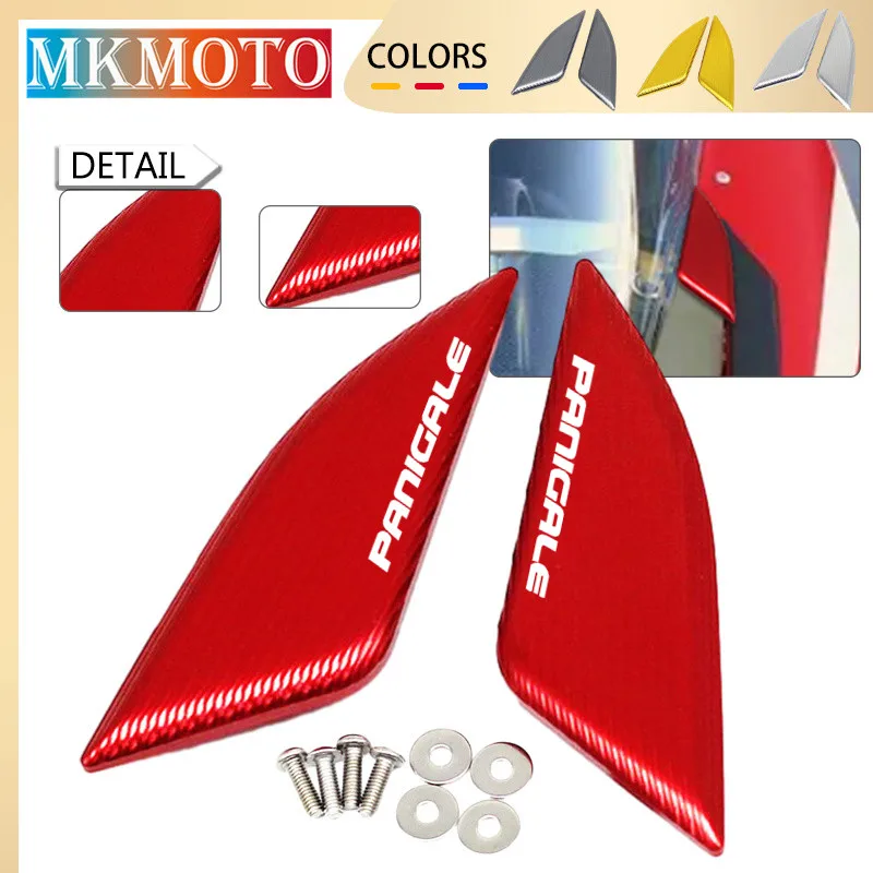 

Panigale v4 v4r v4s Motorcycle Windscreen Windshield Mirror Driven Cover Mirror Eliminators Cap For DUCATI PANIGALE V4 V4R V4S