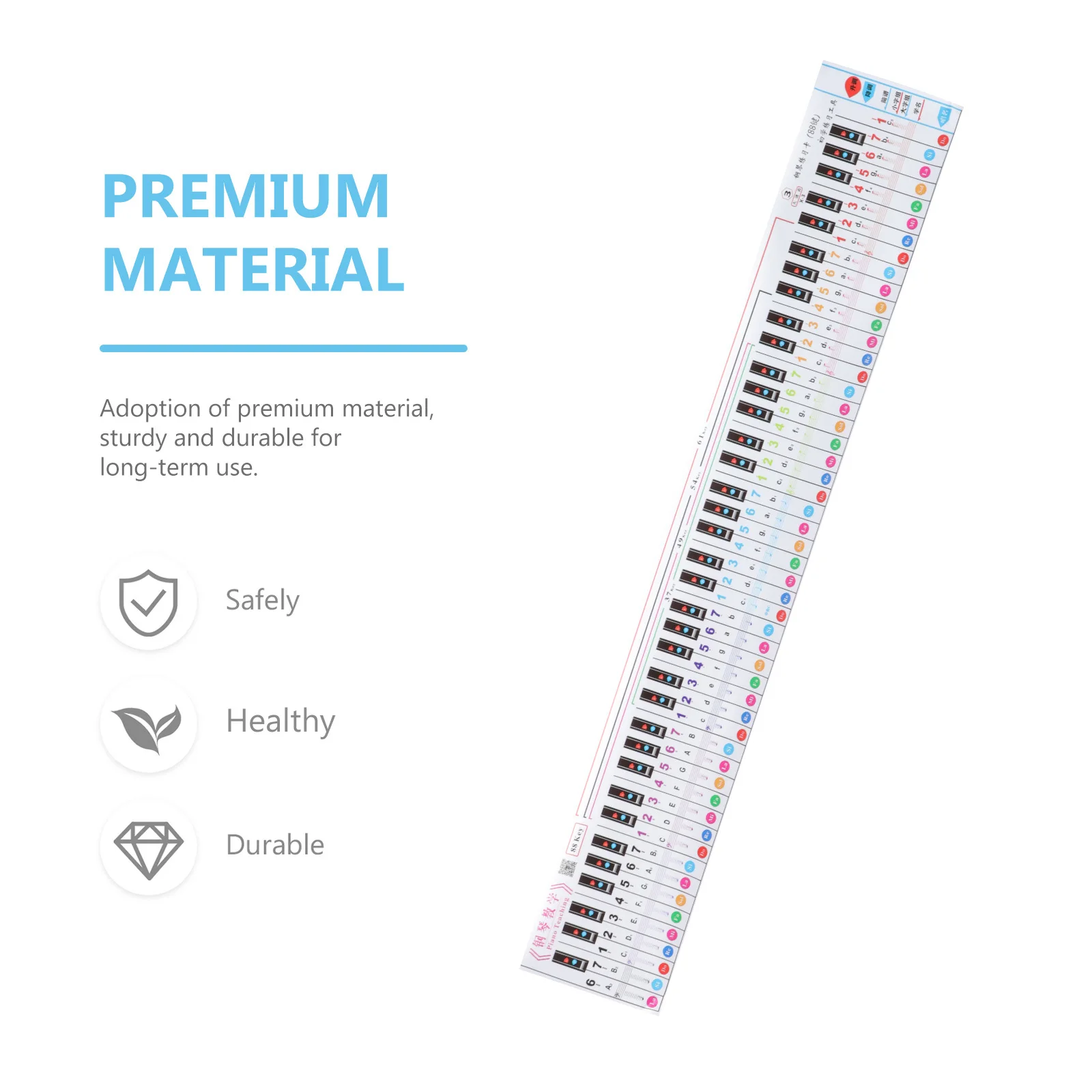 

Piano Practice Card Keyboard Paper Guide Comparison Chart 88 Keys Simulation Finger Teaching Standard