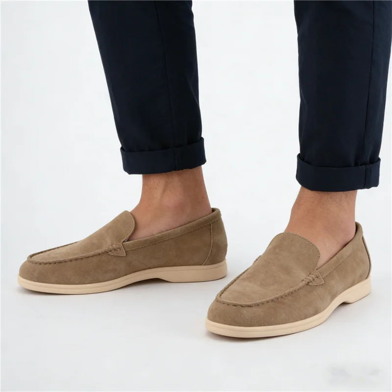 Men's Flat Heel Large Size All Match Casual Loafer Shoes Fashion Runway Outdoor Sneakers Daily Casual Trainers Sport Shoes