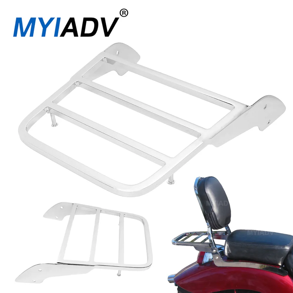 

Motorcycle Rear Sissy Bar Backrest Cargo Carrier Luggage Rack For Honda Shadow Spirit VT750DC VT400 VT600 VT1100 VF250 VF750