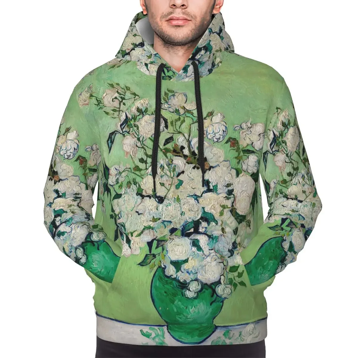 

Толстовка с капюшоном Vincent Van Gogh Irises Art Flowers, пуловер в стиле Харадзюку, осень-зима, мужские и женские толстовки, топы с длинными рукавами