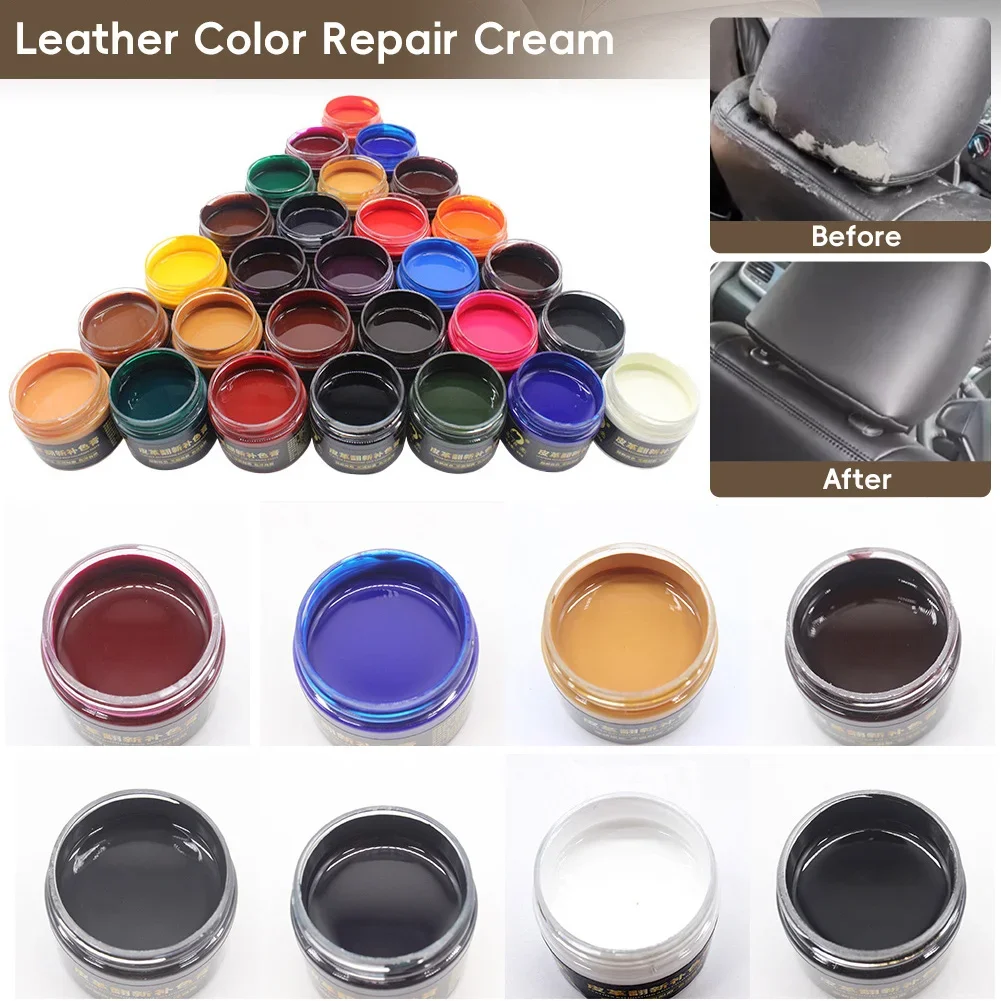 Car Seat Care Kit Liquid Leather Skin Refurbish Repair Tool for Shoe CarSeat Sofa Coats Holes Scratch Crack Car Interior Cleaner