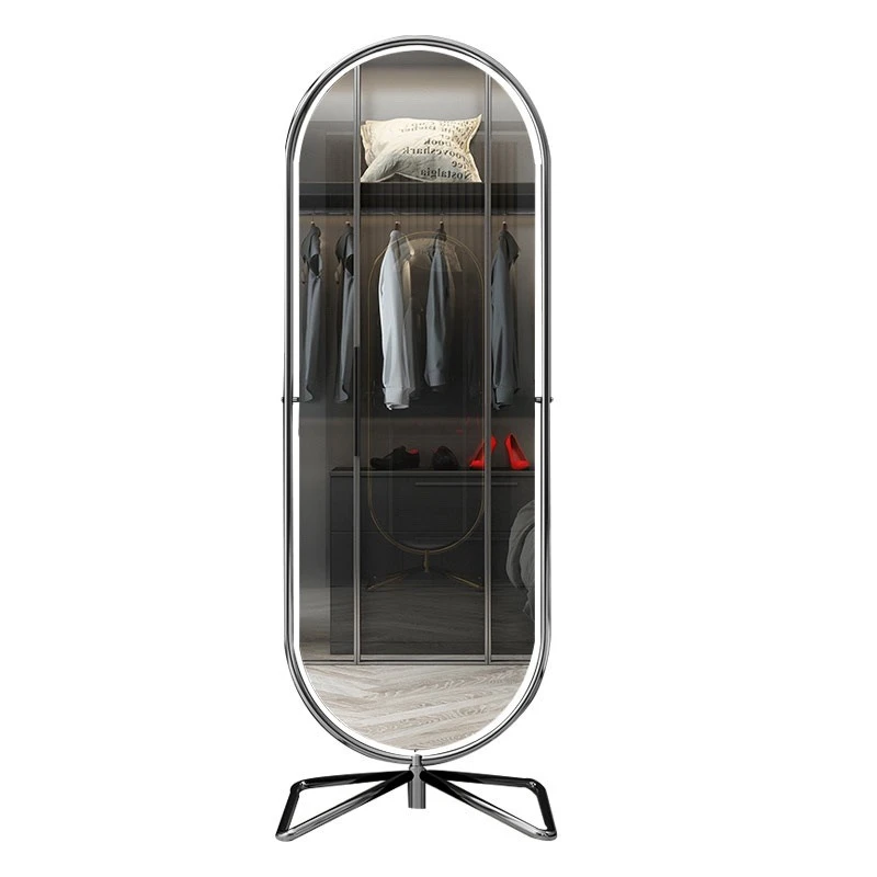 Rotating floor mirror full-length  makeup  ins Internet celebrity removable art full-length