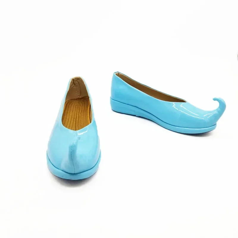 Anime Aladdin Cosplay Shoes Magic Lamp Princess Jasmine Shoes Indian Blue Shoes Costume Halloween Role Play Custom Made