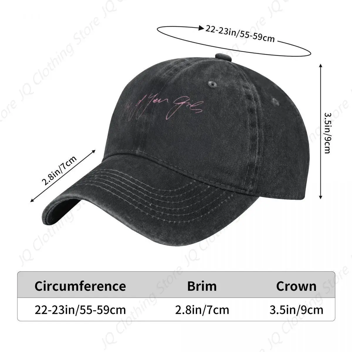 Troye Sivan Baseball Cap One of Your Girls Handwritten y2k Retro Unisex Teens Hip Hop Dad Hats Sun-Proof Fishing Baseball Caps