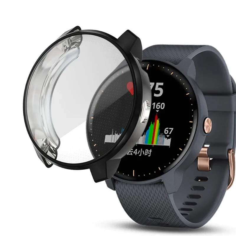 للغارمين Vivoactive 3 & 3 شاشة الموسيقى الغطاء الواقي عالية الجودة إطار واقي من البولي يوريثان لساعة الموسيقى Vivoactive3/3