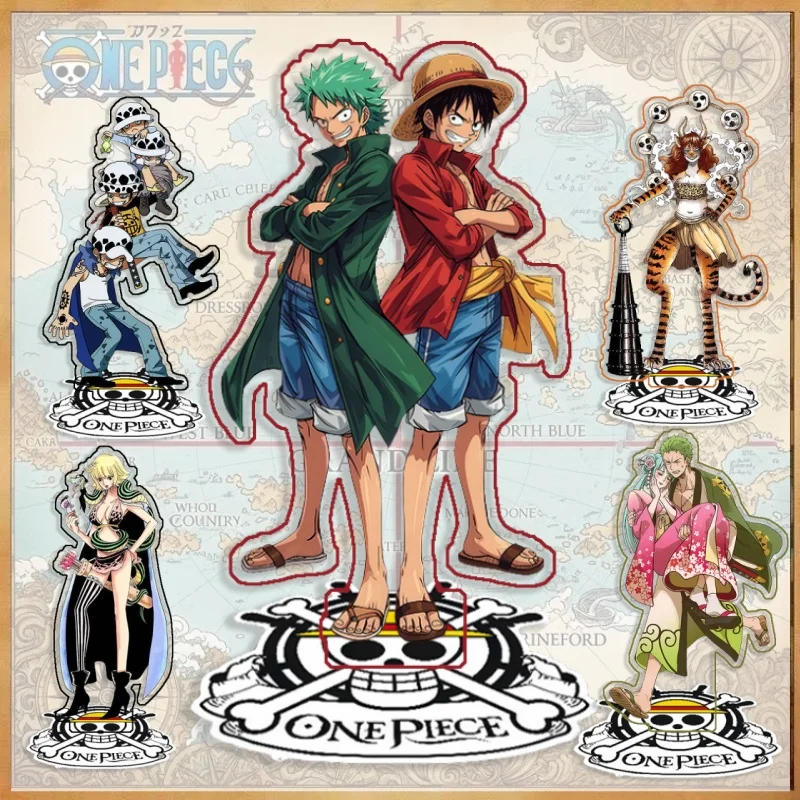 

Standing Sign for OPCG Luffy Zoro Sanji Usopp Robin Acrylic Self Made Cartoon Anime Game Desktop Decoration Toy Fans Gift 15cm