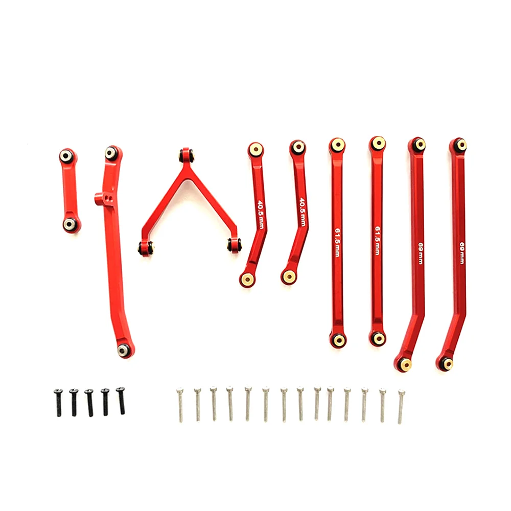 CNC High Clearance Chassis Link Steering Rod Set for 1/24 RC Crawler Car Axial SCX24 AXI90081 Deadbolt Upgrades