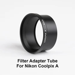 Filter Adapter Tube 52mm Metal for Nikon Coolpix A camera replacement for UR-E24 for filter lens hood etc.