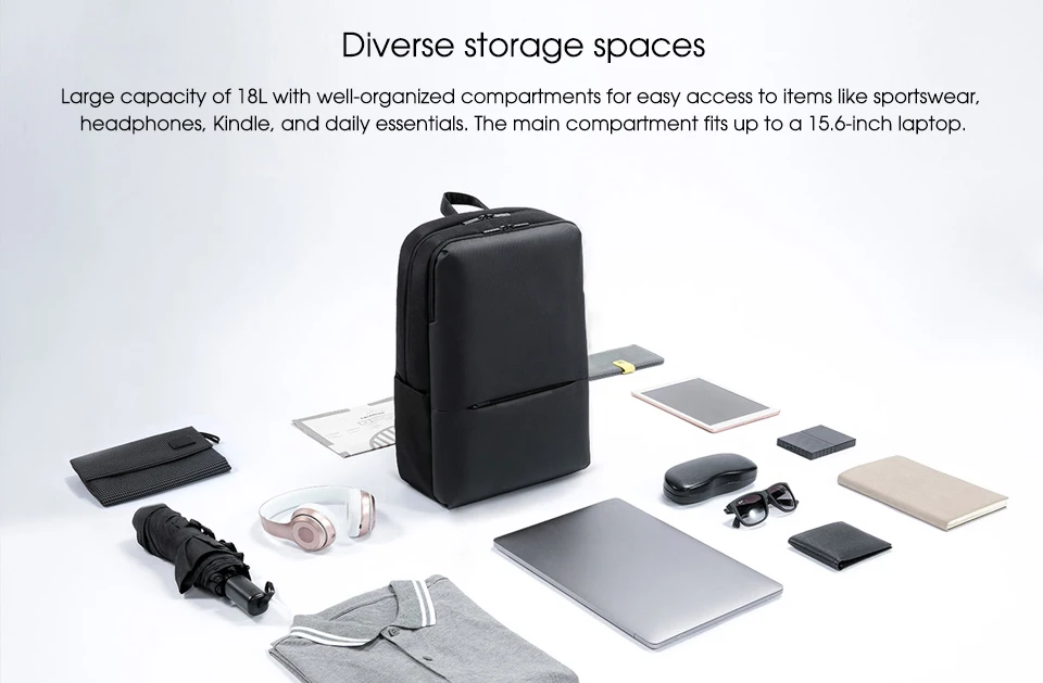 NEUER Xiaomi Classic Business Rucksack 2 Modische Laptoptasche für Männer und Frauen Reise-Rucksack mit Großer Kapazität – Detail 7
