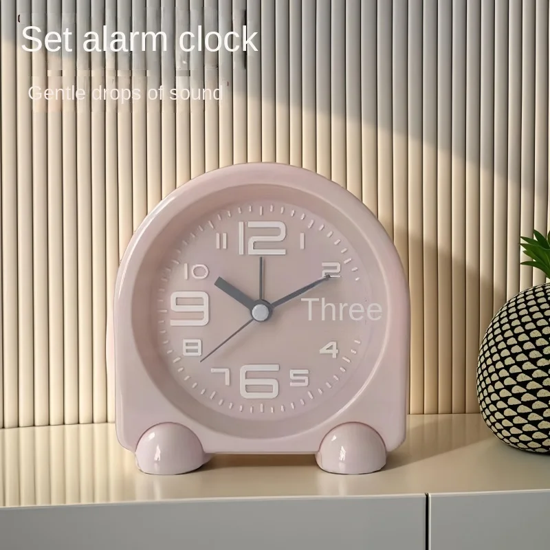 New Cartoon Desktop Clock, Large Digital Pointer, Student Bedroom Wake-Up Alarm Clock - Can Be Used as Home Decoration -11cm
