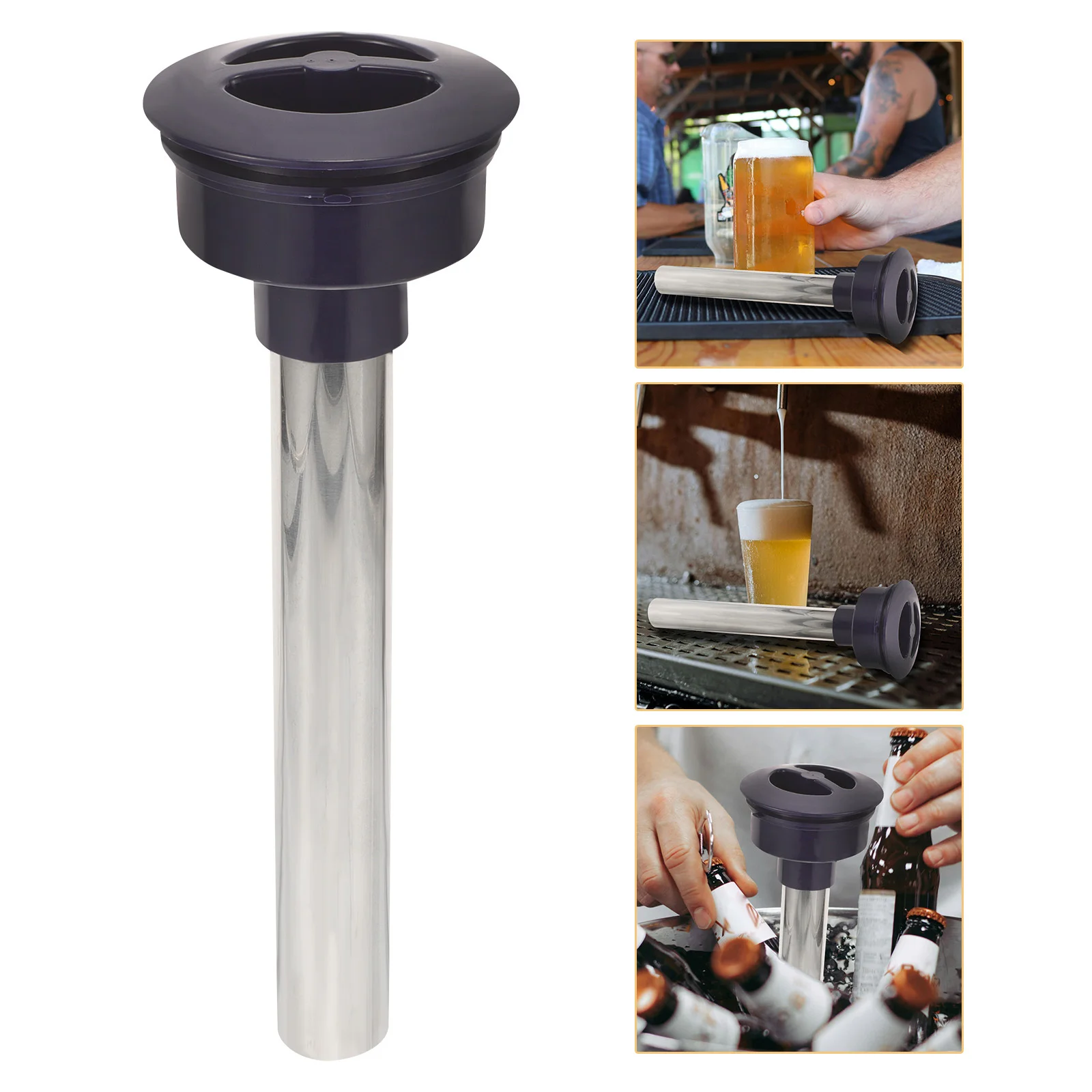

Stainless Steel Column Tube Replacement Cubes for Beverage Cooling Beer Tower Accessories Reusable Water Bottle Freezing Ice