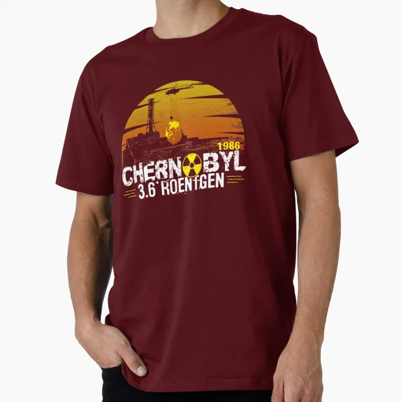 In Memory of Chernobyl catastrophe in 1986 3.6 roentgen Retro gift t shirt for man 100% cotton Men's All size S-6XL Tops