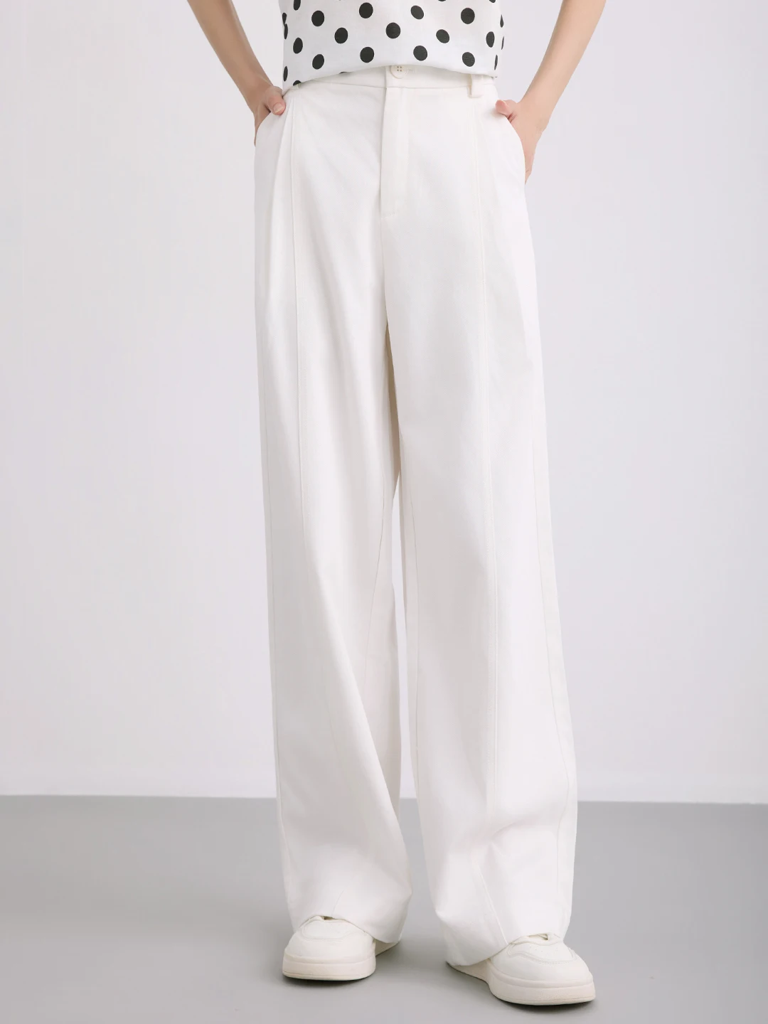

SING& Cotton Wide Leg Pants 3D Tailoring West Style Loose Fit Long Trousers Spring Summer New Arrival Women's Casu...