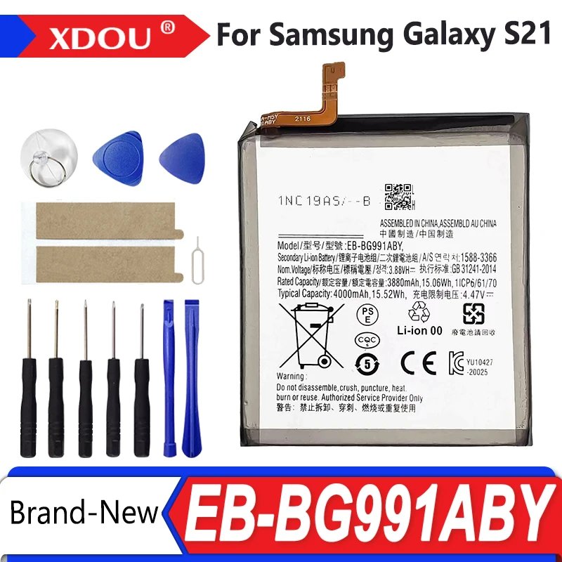 New EB-BG991ABY 4000mAh Replacement  Battery for Samsung Galaxy S21 5G SM-G991B /DS G991U  Batteries+Tools