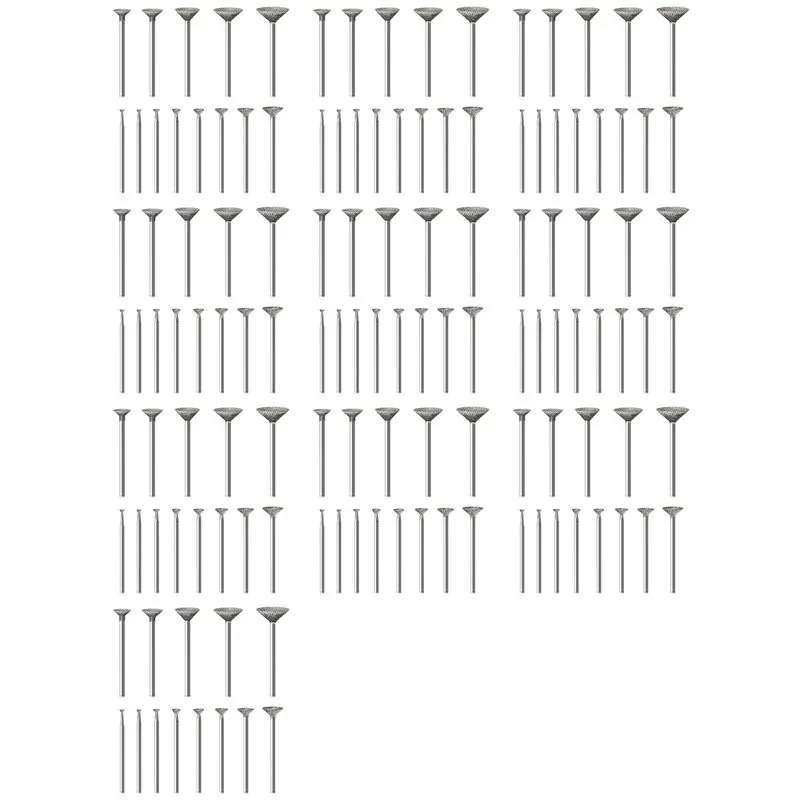 

Набор для резьбы по камню ABSJ, алмазные фрезы, совместимые с Dremel, 130 шт., наборы для полировки, аксессуары для вращающихся инструментов