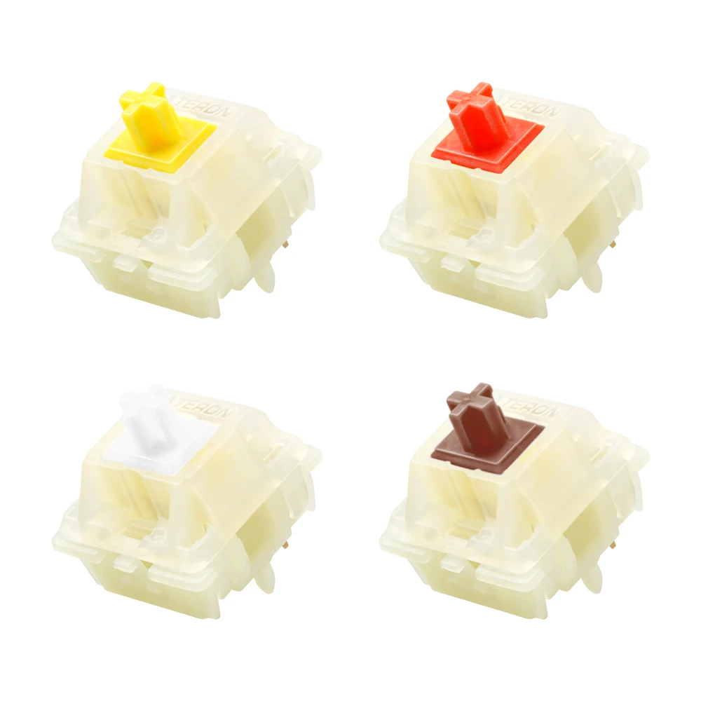 

5 Pin Gateron Switches Mechanical Keyboard KS-3 Red Yellow White Brown RGB Silent Clicky Linear Tactile Compatible Cherry MX