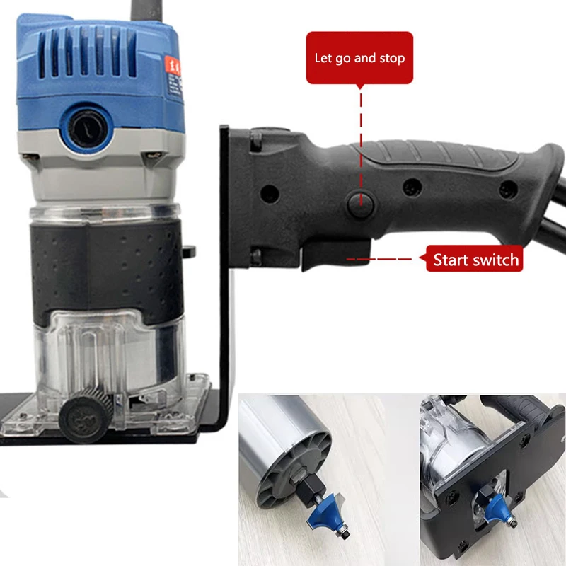 Imagem -05 - Mão Wood Milling Slotting Chamfering Router Trimming Balance Board Tabela Inserir Placa Guia Ferramenta para Carpintaria 65 mm Banco