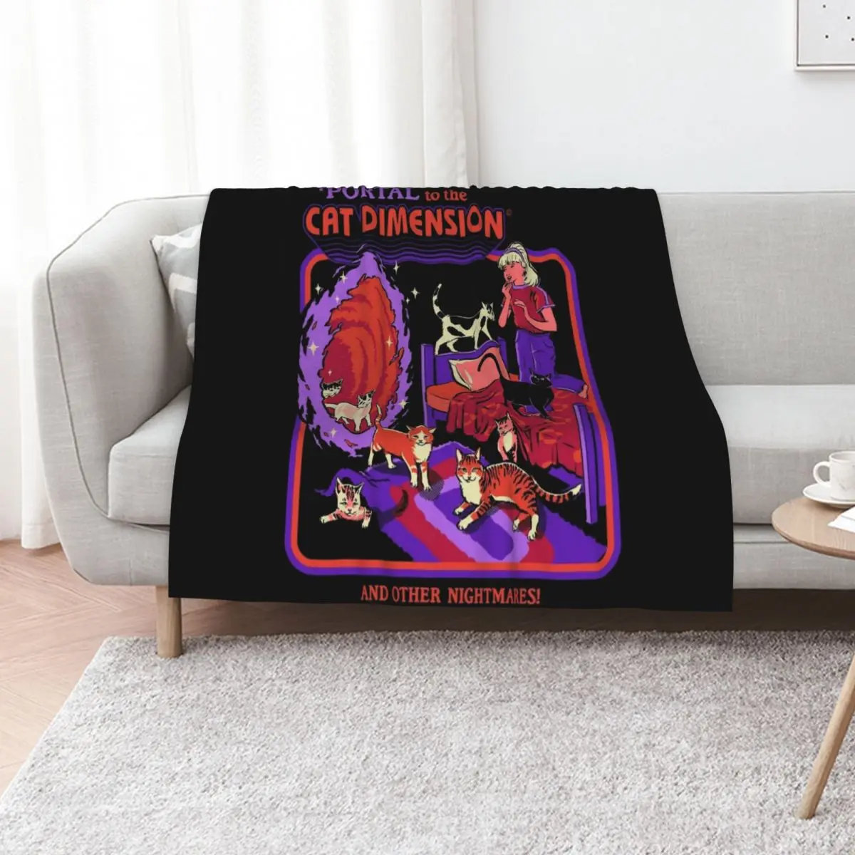 The Cat Dimension Throw Blanket Summer Beddings Soft Beds valentine gift ideas Hairy Heavy Tourist Blankets