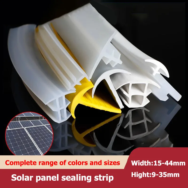 Picture 3: 1Meter T-Shape PV Panel Seal Solar Windshield Gap Panel PV Caulking Strip Silicone Rubber