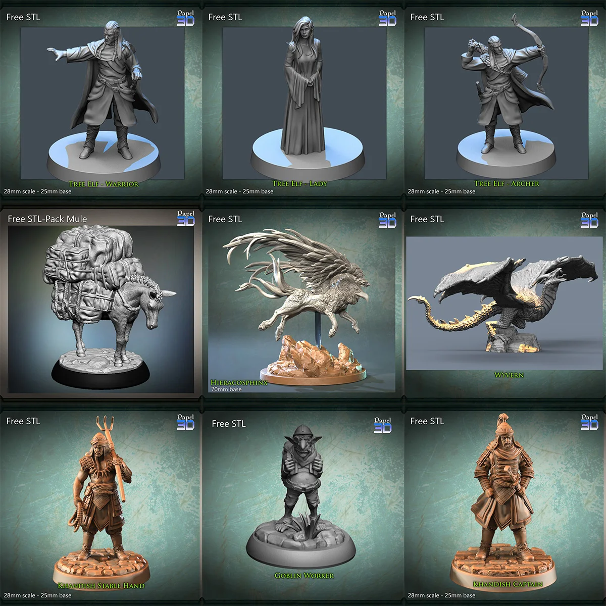 

Saber-toothed tiger tree, elf, captain, groom, dragon