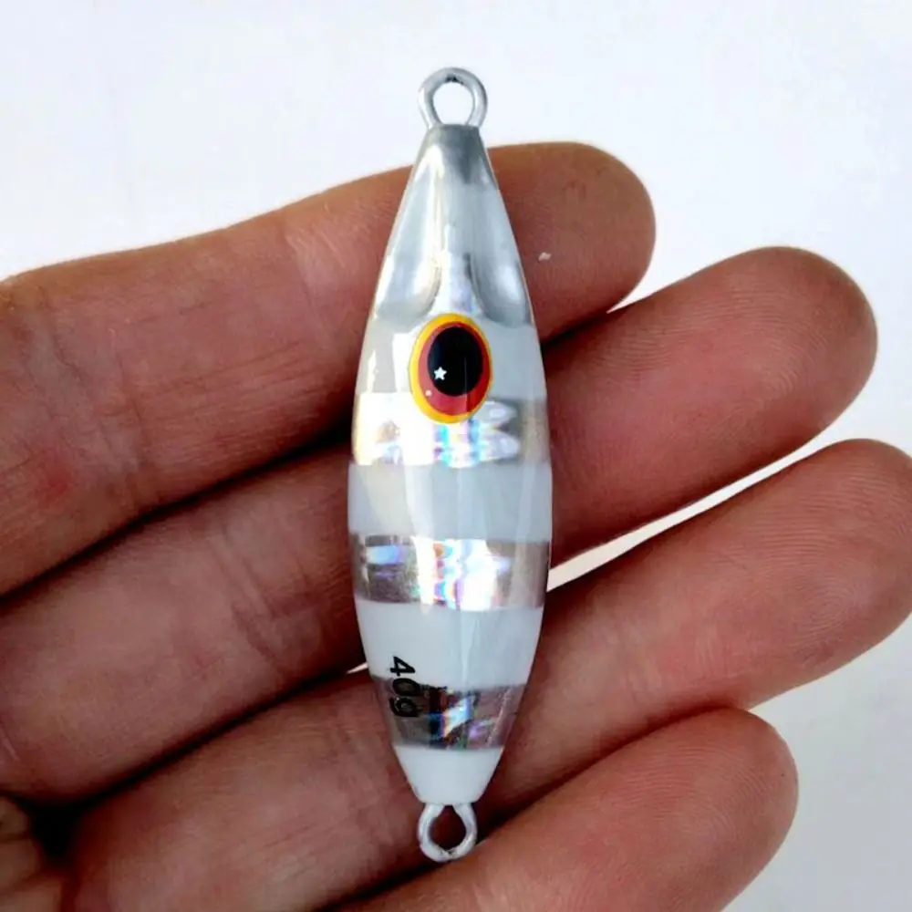 Noctilucent Slow Bee Jig Jigging Slow Sinking Metal Jig Spoon Lure 30G 40G 60G Hard Bass Fishing Lure Winter Sea Fishing