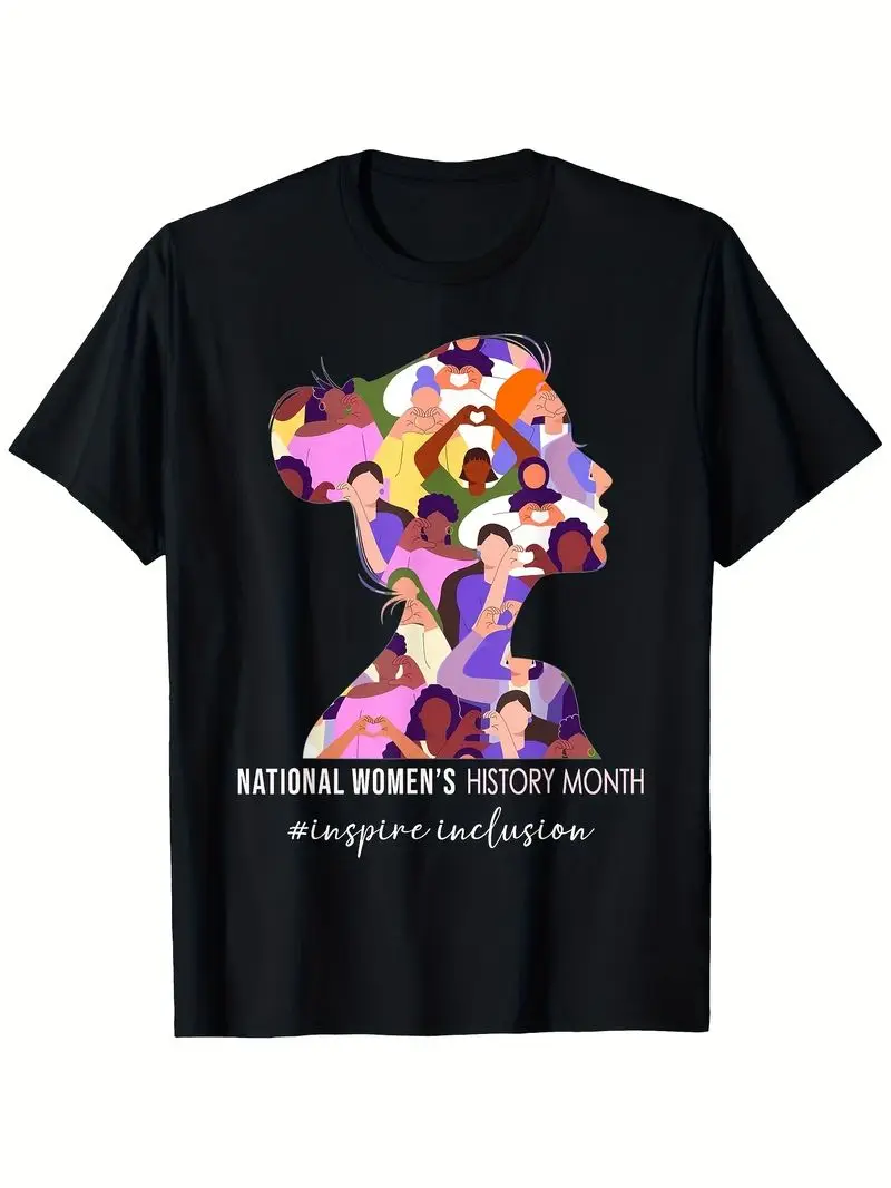 National Men's History Month 2024 Inspire Inclusion Men T-Shirt Vintage Same Style For Men And Women 2025 Summer T-Shirt