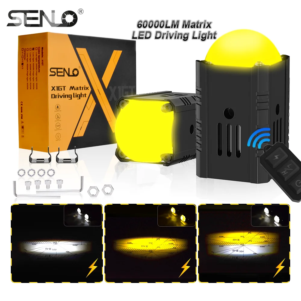 Foco LED auxiliar para motocicleta, faro Led, faros antiniebla, 12V-24V, 50W, para Honda, Yamaha, Suzuki, Hero, Italika, Jawa, BMW