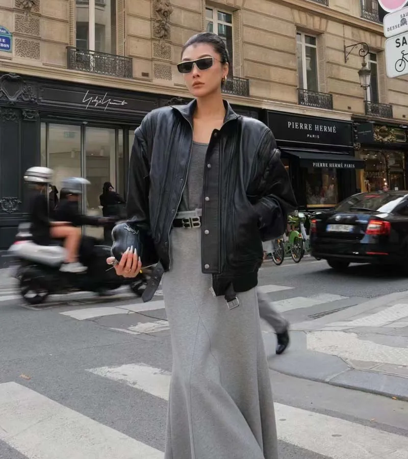 New Arrival Import Genuine Leather Jacket Turn-Down Collar Coat Spring And Autumn 2026 Short Length Single Breasted Outerwear