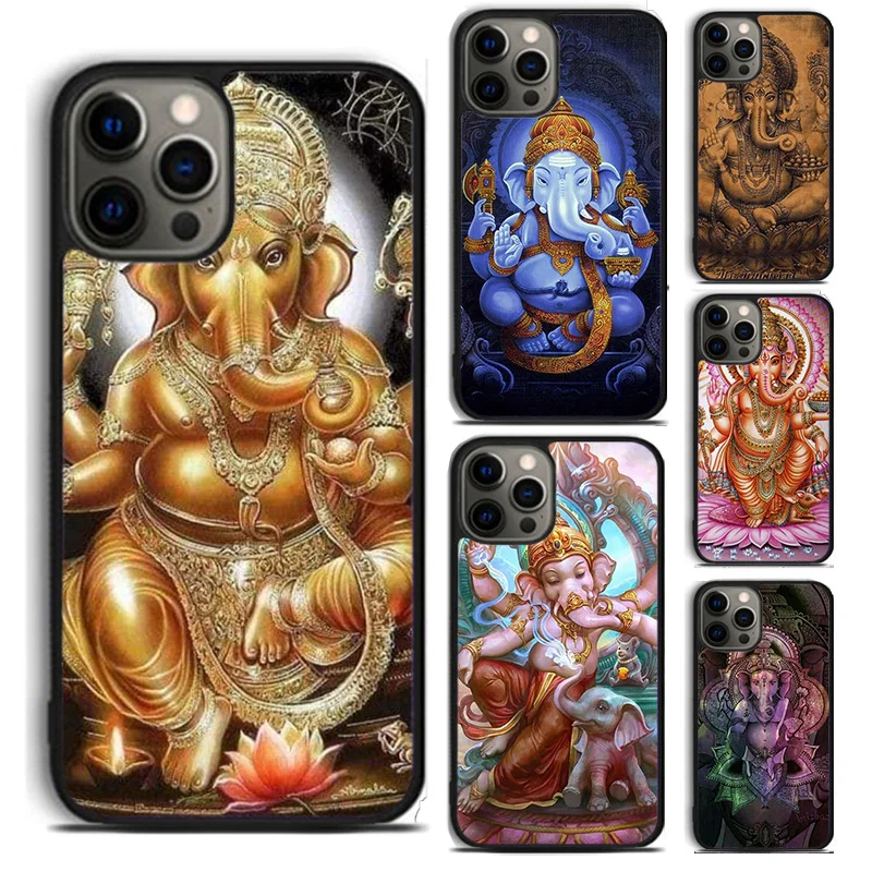 Ganesh Elephant God Phone Case For For iPhone 16 15 11 12 13 14 Pro Max XS XR Plus coque