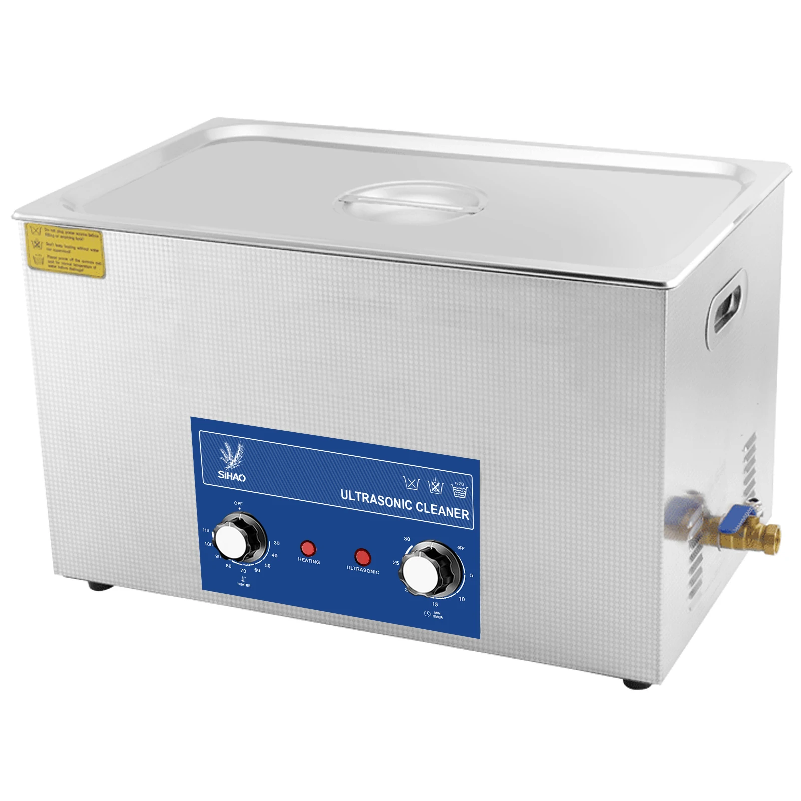 SIHAO – nettoyeur à ultrasons 2-30L 40KHZ, avec minuterie de chauffage, pour le nettoyage des bijoux, bouton de contrôle, anneaux de lunettes, prothèses dentaires, Instruments de musique