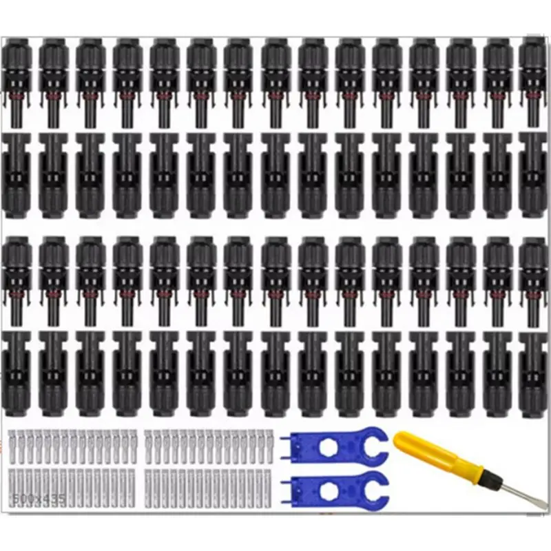

【Ship Within Photovoltaic Connectors Solar Plug Ppo Cable Connectors Photovoltaic Connector Set