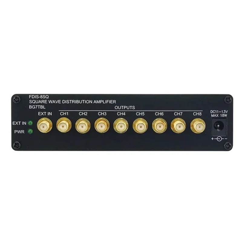 FDIS-8SQ 8-Channel Clock Distributor Square Wave Distribution Amplifier With SMA Connector OCXO Frequency US Plug