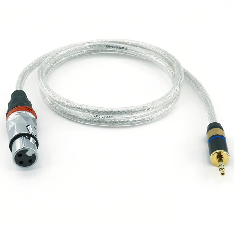 

XLR 3-контактный разъем «папа-мама» 3,5 мм к аудиокабелю XLR для микрофонов, динамиков, звуковых консолей, усилителя, кабельный разъем XLR, 5 м