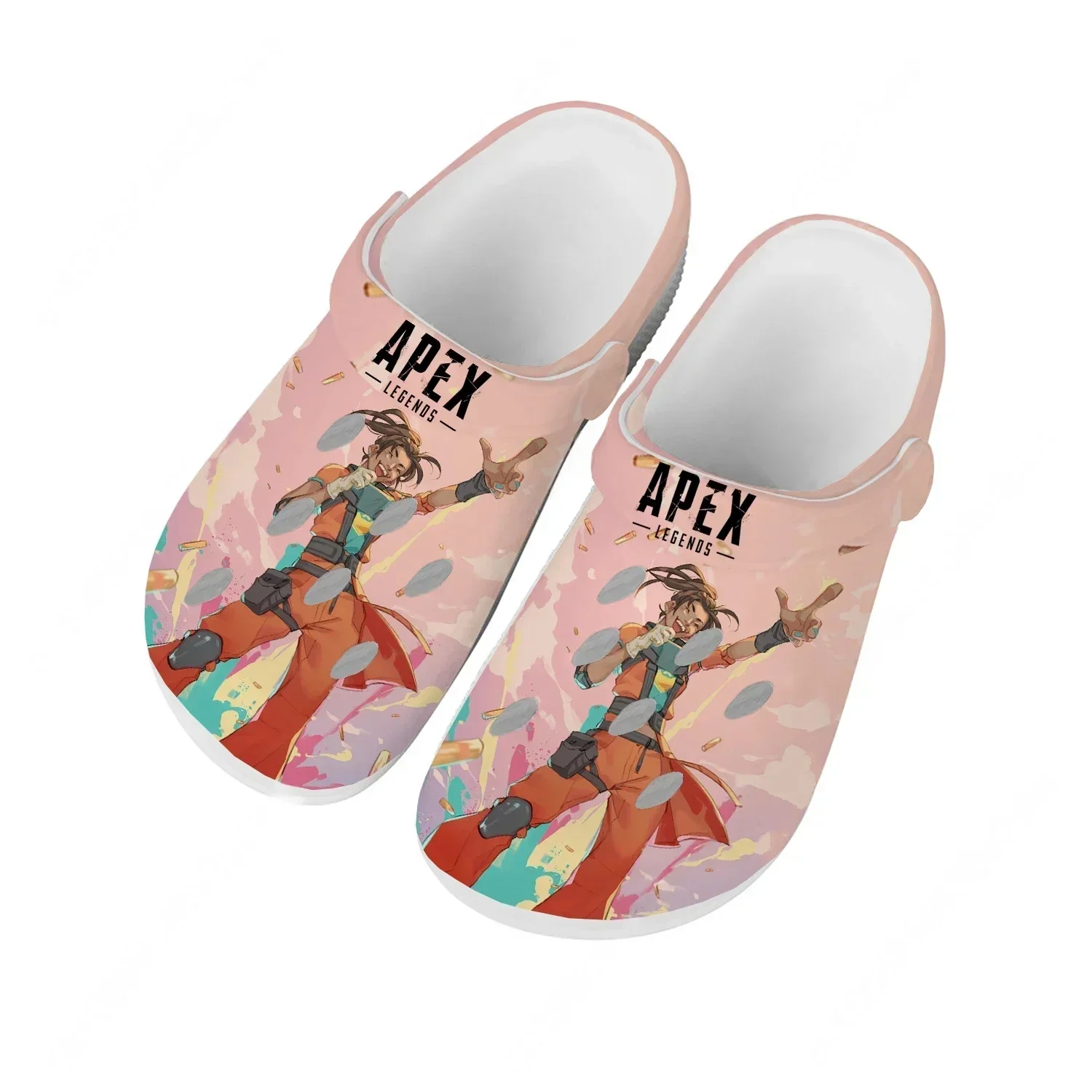 A-Apex Legends Water Shoes Mens Womens Comfortable Fashion Home Garden Clogs Customizd Sandals Beach Breathable Hole Slippers
