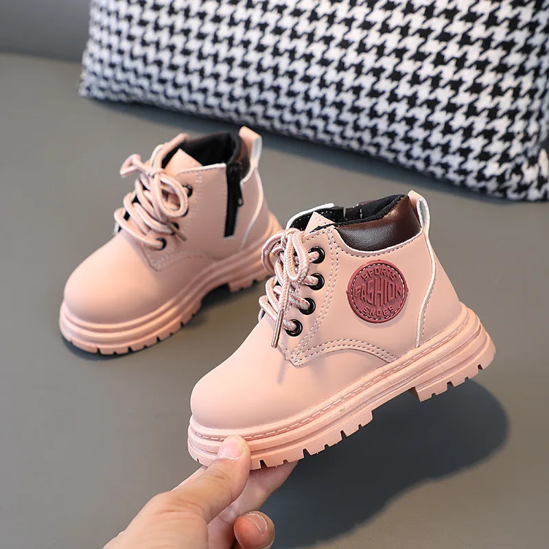 Autumn Children Boots Girls Princess Student Boys Spring Breathable Kids Baby Toddler Shoes Kids Single Boots Casual Shoes 21-30