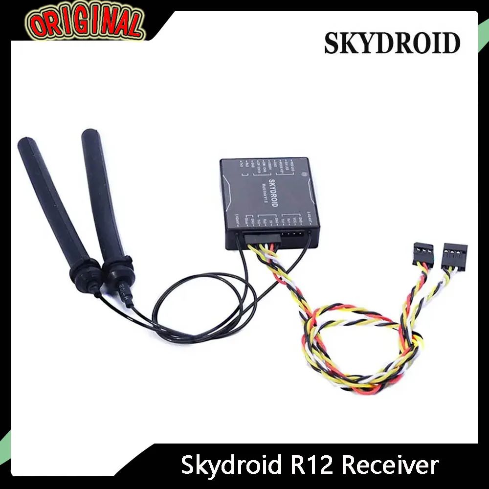 

Skydroid R12/SG12-RX Receiver - 20km Compatibility with T12 Transmitter, FPV Plant Protection Drone Accessory