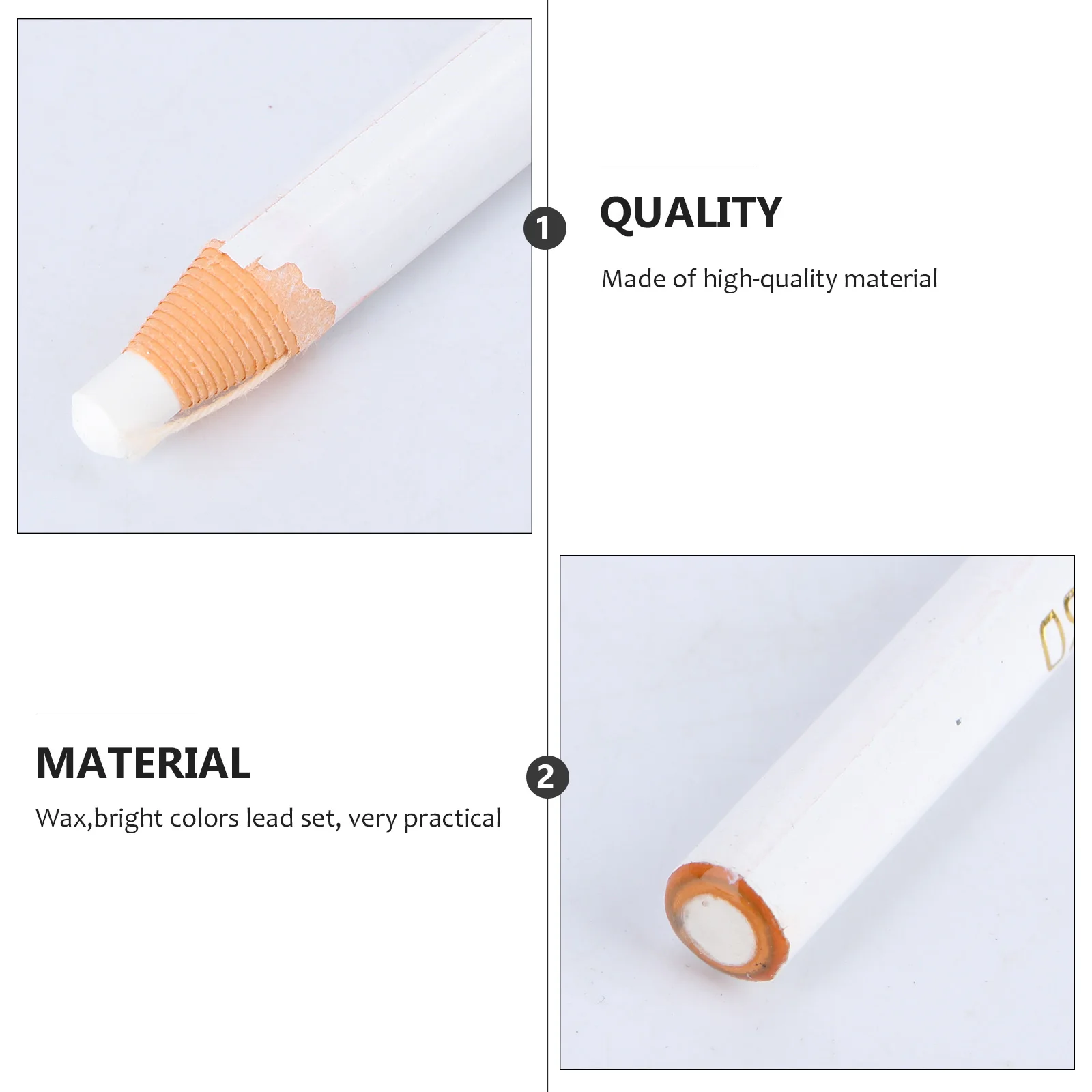 

1 Box Peel-Off Wax Pencil Multi-Purpose Fabric Marking Crayon For Sewing Crafting Diy Projects Grease Pencil For Wood Glass