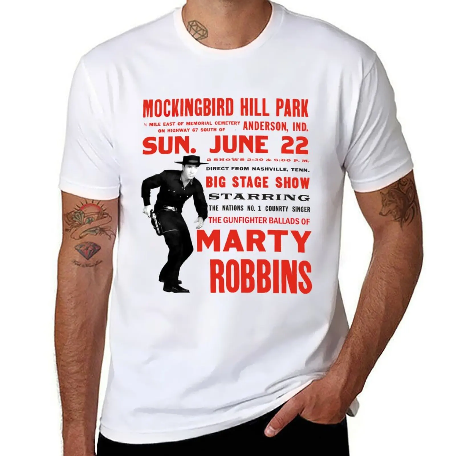 

Marty Robbins Concert Essential T-Shirt t shirt custom print man t shirts for men casual T-Shirt