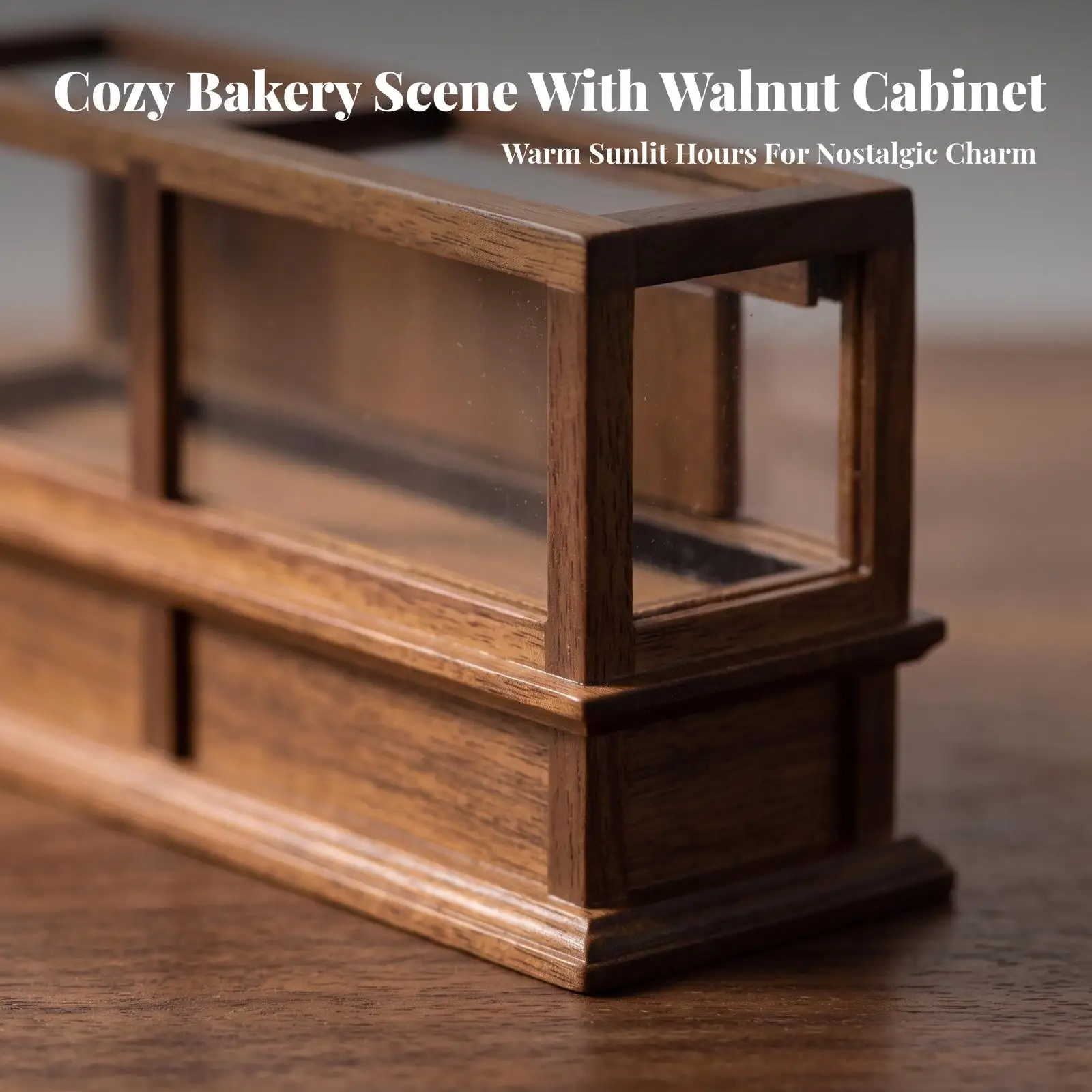 Dollhouse Display Cabinet Classic Miniature Display Cabinet Miniature Showcase