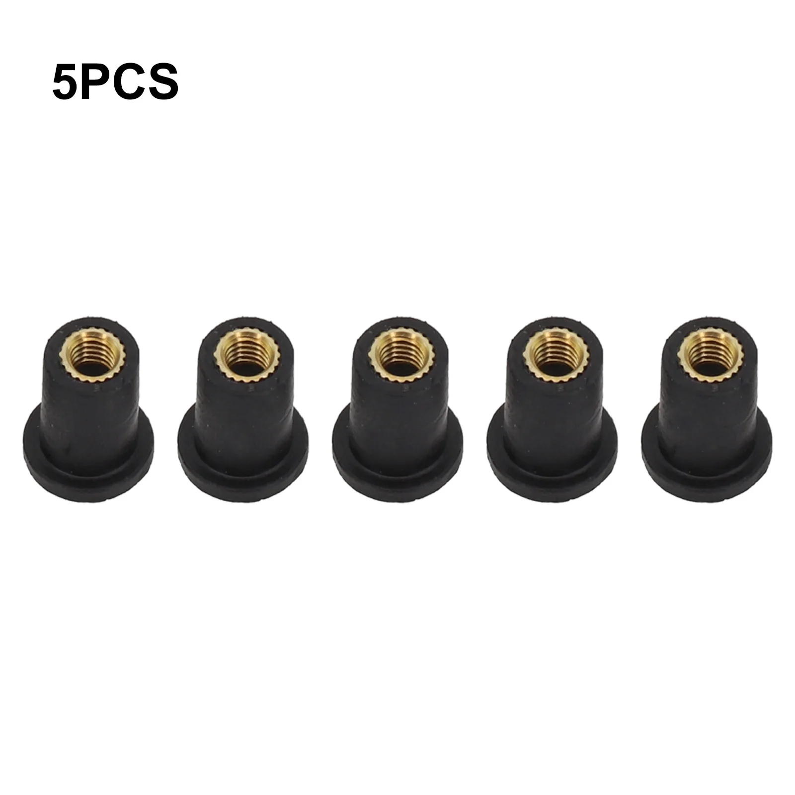 5Pcs M-4/M5/M6 Nut Blind Fastener Windscreen Windshield Fairing Cowl Fixing Nuts Kit Vibration Damper Panel Mounting Nut Set