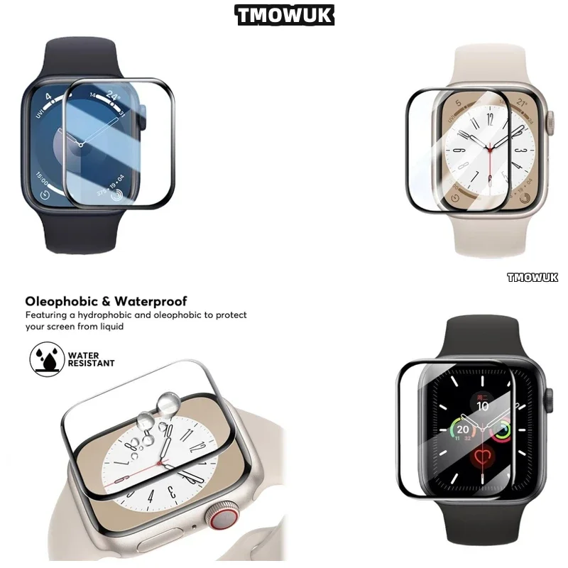 

For Apple Watch 1 2 3 4 5 6 7 8 9 10 SE 38 41 45 44 42 49 MM - Recommended Soft Flexible Screen Protective Film 3D Curved PMMA F